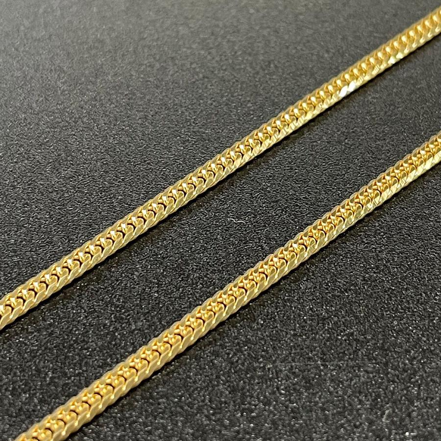 喜平 ネックレスK18 6面ダブル 10g 50cm 造幣局検定マーク刻印入り