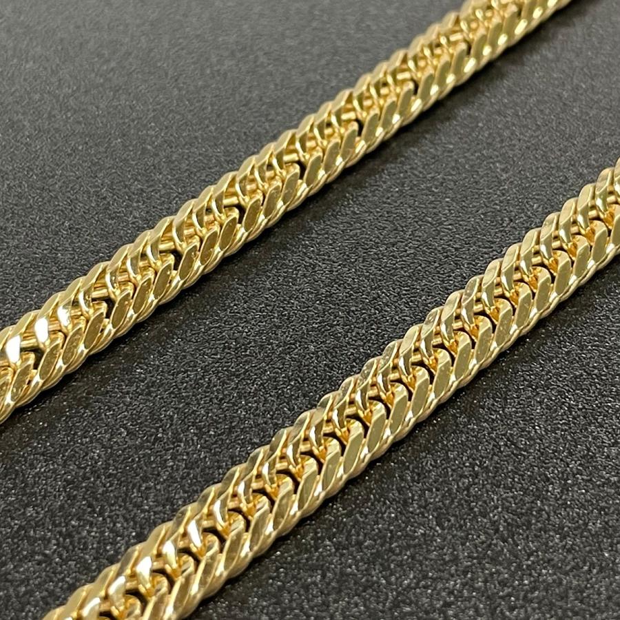 喜平 ネックレスK18 8面 トリプル 30g 50cm 造幣局検定マーク刻印入り