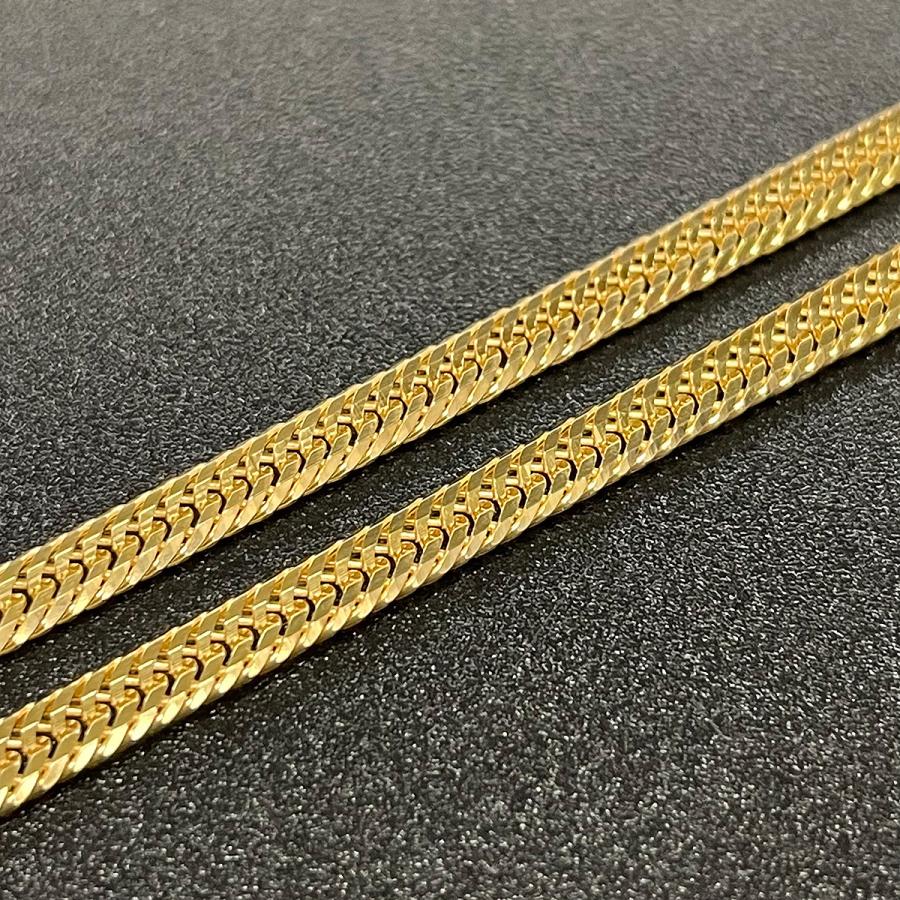 喜平 ネックレスK18 12面トリプル 10g 40cm 造幣局検定マーク刻印入り