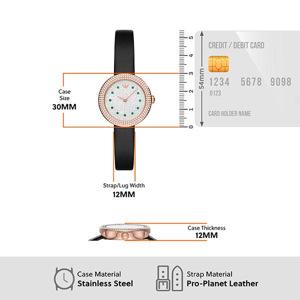 エンポリオ アルマーニ 腕時計 レディース アナログ 時計 プロプラネットレザー ブラック AR11492 EMPORIO ARMANI 公式 2022 秋｜watchstation｜07