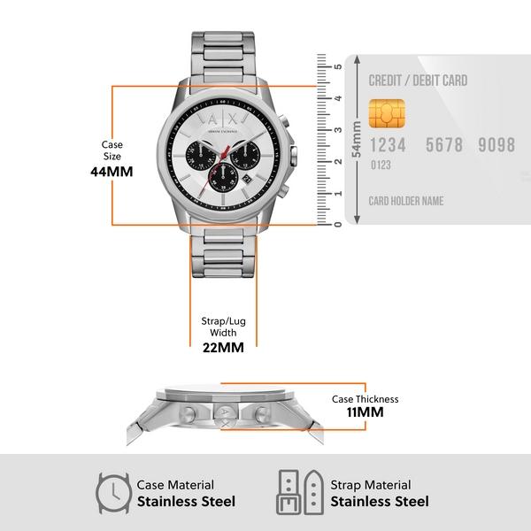 アルマーニエクスチェンジ 腕時計 アナログ メンズ シルバー ステンレススチール BANKS AX1742 2023 秋 ARMANI EXCHANGE  公式 : ax1742 : WATCH STATION INTERNATIONAL 公式 - 通販 - Yahoo!ショッピング