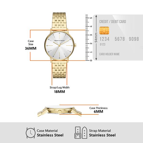 アルマーニ エクスチェンジ 腕時計 レディース アナログ 時計 ステンレス ゴールド AX5579 ARMANI EXCHANGE 公式 2022 秋｜watchstation｜11
