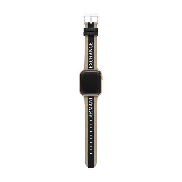30OFF アルマーニ エクスチェンジ アップルウォッチ バンド メンズ レザー Apple Watch ベルト ブラウン AXS8021