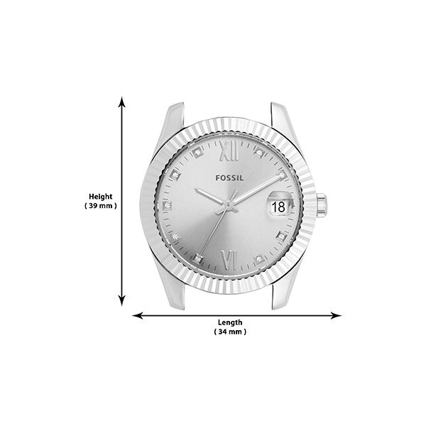 腕時計 レディース フォッシル アナログ 時計 ステンレス シルバー