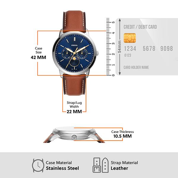 フォッシル 腕時計 メンズ アナログ 時計 プロプラネットレザー ブラウン NEUTRA MINIMALIST FS5903 FOSSIL 公式｜watchstation｜06
