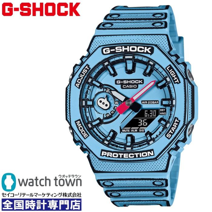 5/17新発売G-SHOCK新品GA-2100MNG-2AJRブルー