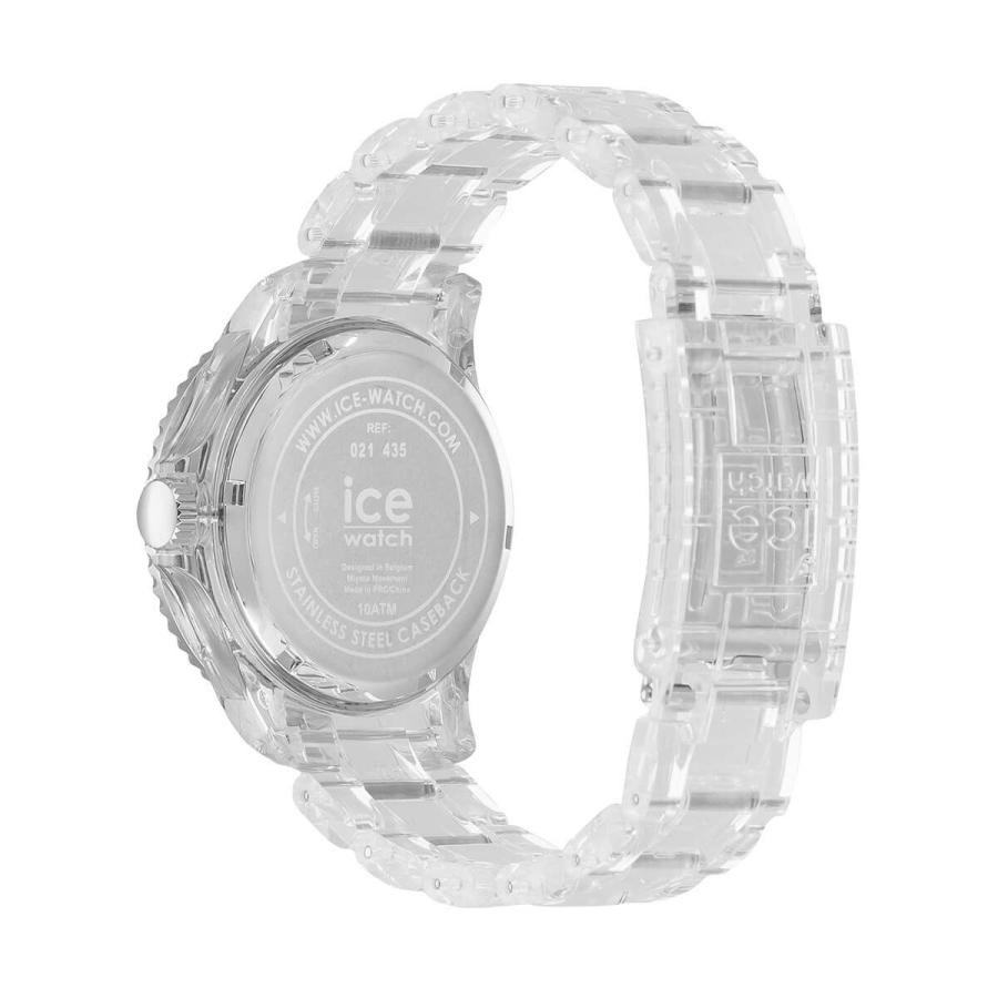 ice watch アイスウォッチ 021435 ICE clear sunset アイスクリアサンセット ターコイズ ミディアム 43mm｜watchtown｜05