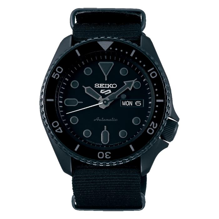 ジョー様用　セイコー5スポーツ SBSA025 オールブラック　ベルト14本 Seiko 5 Sports SEIKO 5スポーツ SBSA025 国内正規品 メカニカル 自動
