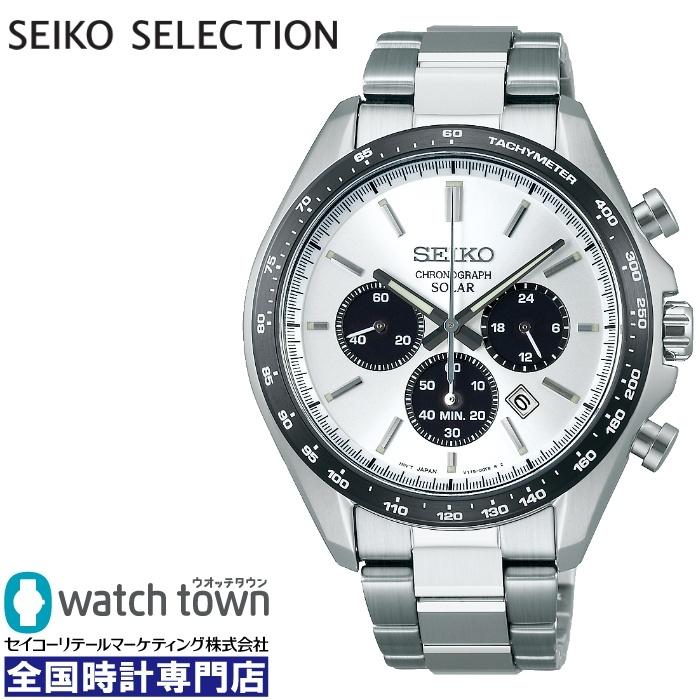 SEIKO セイコーセレクション SBPY165 ソーラー V175 腕時計 メンズ クロノグラフ タキメーターつき SEIKO 流通限定モデル｜watchtown