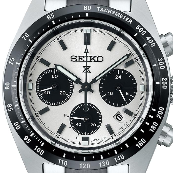 【SEIKO替えストラッププレゼント中！】SEIKO プロスペックス SBDL101 ショップ専用モデル スピードタイマー ソーラー メタル 腕時計 メンズ パンダ｜watchtown｜04