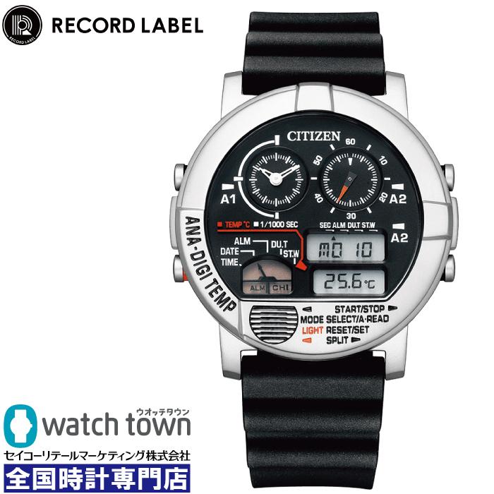 CITIZEN レコードレーベル JG0070-11E ANA-DIGI TEMP 電池式クオーツ 8989 ウレタン 腕時計 メンズ 特定店取扱いモデル｜watchtown