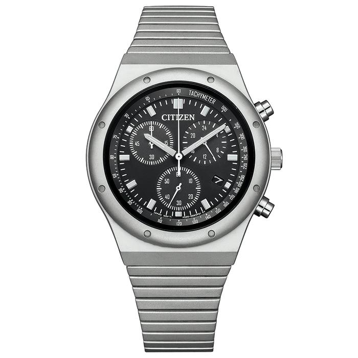 CITIZEN レコードレーベル AT2540-57E スポルテ MS 光発電エコ・ドライブ  メタル 腕時計 メンズ 特定店取扱いモデルの画像