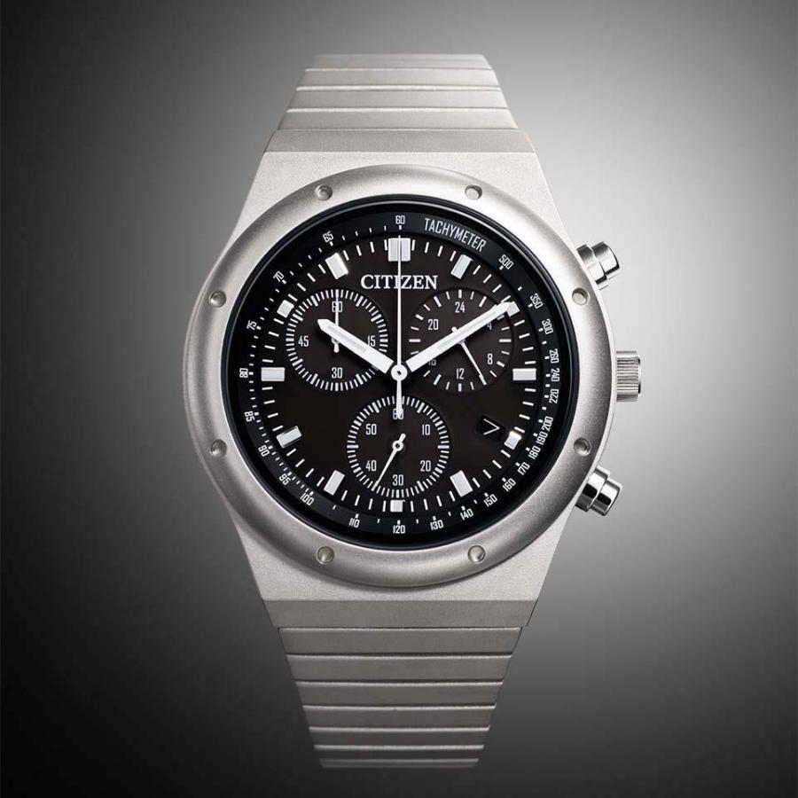CITIZEN レコードレーベル AT2540-57E スポルテ MS 光発電エコ・ドライブ  メタル 腕時計 メンズ 特定店取扱いモデルの画像
