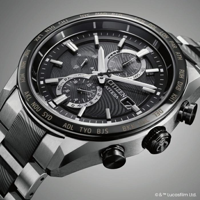 【オリジナルトートバッグ プレゼント!】CITIZEN ATTESA AT8385-55E STAR WARS The Mandalorian Beskar Model 国内正規品 腕時計 5月22日発売モデルの画像