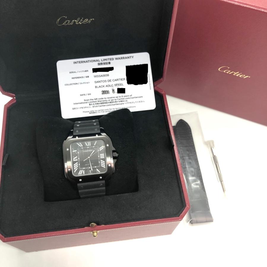 極美品✨Cartier カルティエ　名刺入れ　サントス　ブラック　本革 楽天市場】カルティエ 名刺入れ ブラック（ONYX） サントス ドゥ