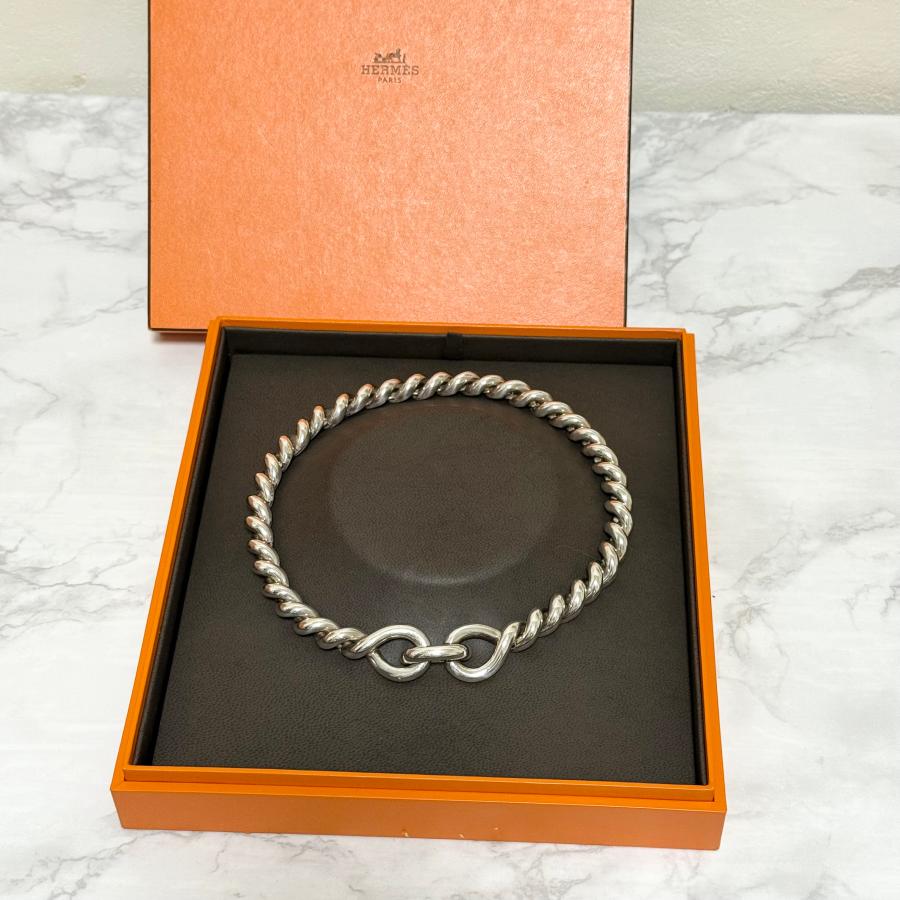 HERMES（エルメス） 【希少】 トルサード ネックレス シルバー925