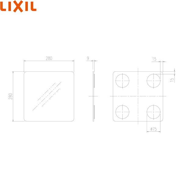 LIXIL KGM-2828M リクシル LIXIL/INAX マグネットミラー(2828