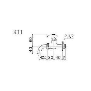 K11 KVK吐水口回転形水栓 : ハイカラン屋 - 通販 - Yahoo!ショッピング