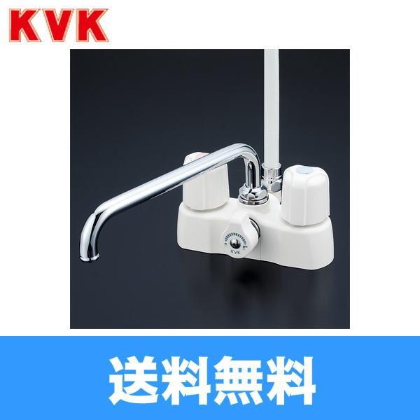 KF2008 KVKデッキ形2ハンドルシャワー水栓 洗い場・浴槽兼用水栓 一般地仕様 送料無料