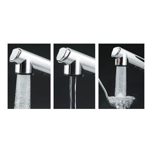 KVK KM5021T 流し台用ハンドシャワー付シングルレバー式混合栓 KVK 流し台用シングルレバー式シャワー付混合栓(eレバー