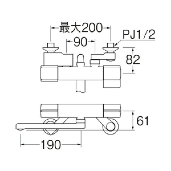 SANEI(水栓金具) SK18C-13 三栄水栓 SANEI サーモシャワー混合 SANEI(水栓金具) SK18C-13 三栄水栓 SANEI サーモシャワー混合
