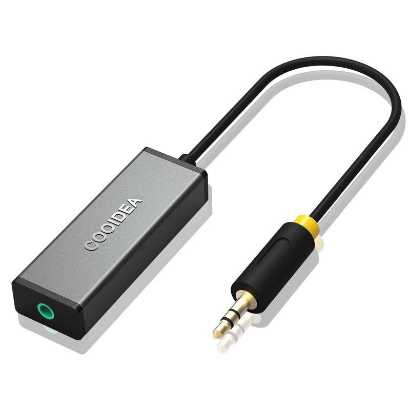 COOIDEA グラウンドループノイズアイソレーター、ノイズフィルター、3.5mmオーディオケーブルを使用してカーオーディオ/ホームステレオ