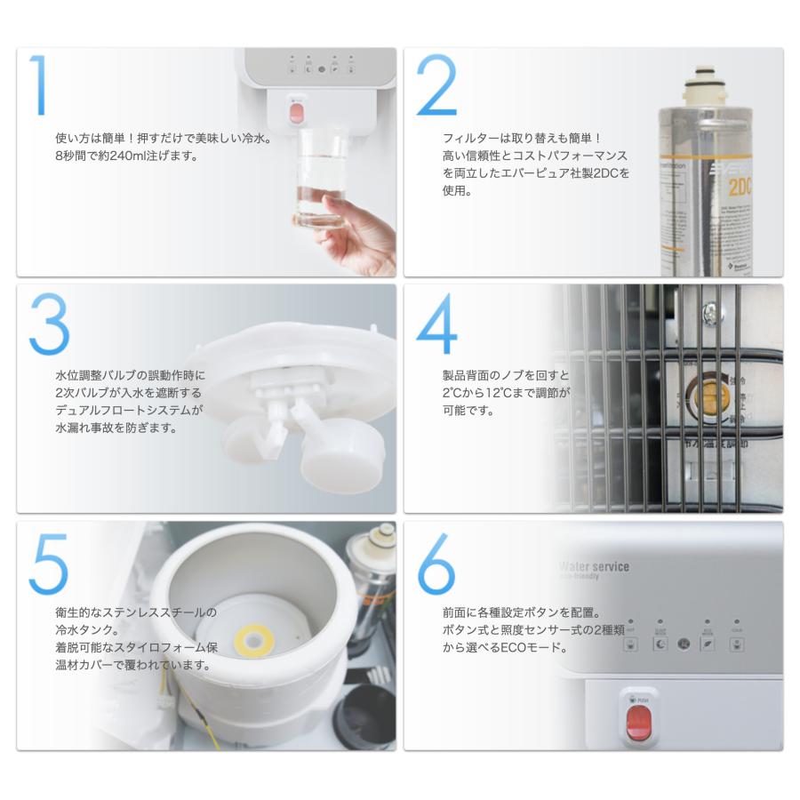 【超激レア】 浄水器内蔵 水道管直結型 ウォーターサーバー Clover D19 床置きタイプ ホワイト 【OC1092992102】(39780円)