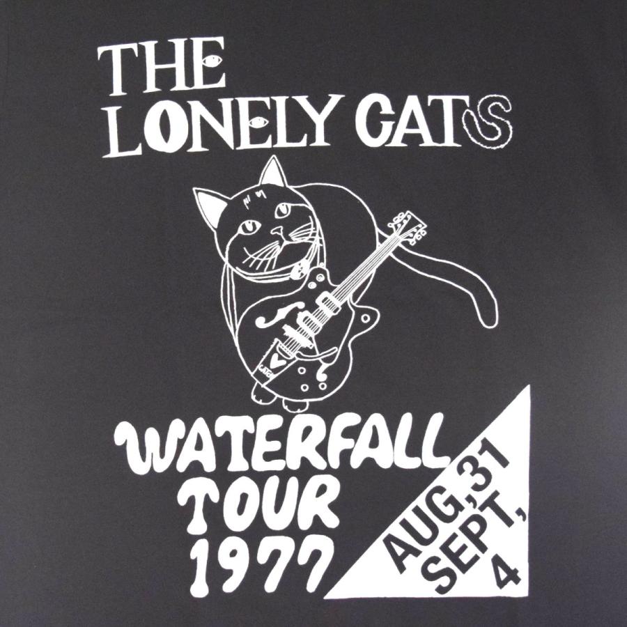 ギター 猫 ロック バンド Tシャツ ねこ パンク レコード WATERFALL 