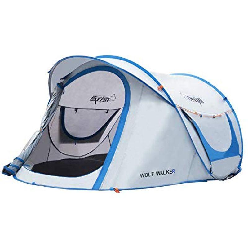 買い値下 Wolf Walker テント ポップアップテント ワンタッチテント 2人用 アウトドア キャンプテント 1人用 4 広い空間 2 3 4人 販売質屋 Www Superavila Com