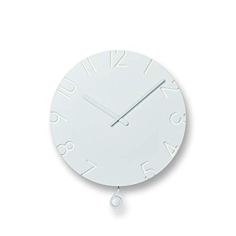 レムノス掛け時計掛け時計壁掛け時計カーヴド振り子スウィングavenueのレムノスアナログ振り子白carved Lemnos Ntl15 11 W30 5 H35 Avenue Swing Waterfront