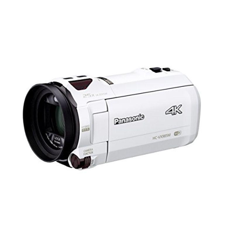 おしゃれおしゃれパナソニック 4K ビデオカメラ VX985M 64GB あとから補正 ホワイト HC-VX985M-W ビデオカメラ 