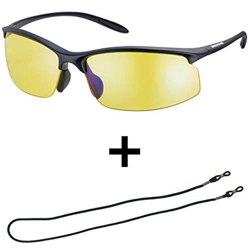 Swans スワンズ Waterfront スポーツ サングラス エアレス イエローレンズ ムーブ イエローレンズ モデル スポーツアクセサリー マットブラック イエロー Samv 0111 Avenue Mbk Waterfront 22 新作 の