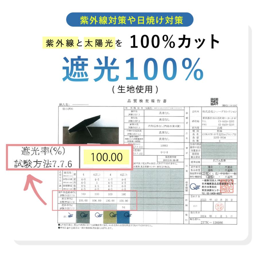 Waterfront公式 COKAGE+ シリーズ 『 COKAGE+ ACTIVE 自動開閉 』 ユニセックス 日傘 折傘 自動開閉 東レ サマーシールド 完全遮光100％ 遮熱 表面温度差 ‐40℃の画像