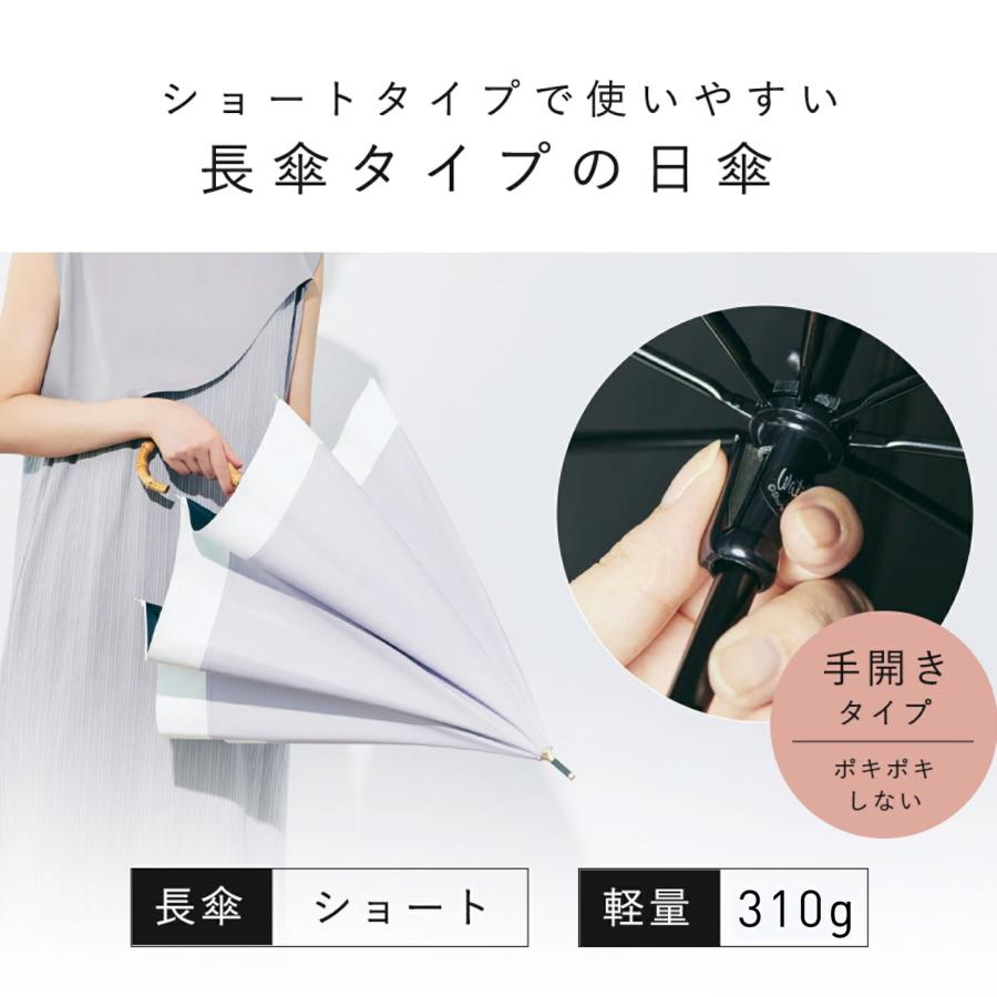 Waterfront 公式 -40℃遮熱効果 COKAGE+ 日傘 長傘 完全遮光 生地使用 晴雨兼用 100% 遮光 遮熱率61％ 東レ サマーシールド UVカット 軽量 遮熱 耐風 撥水 折りの画像