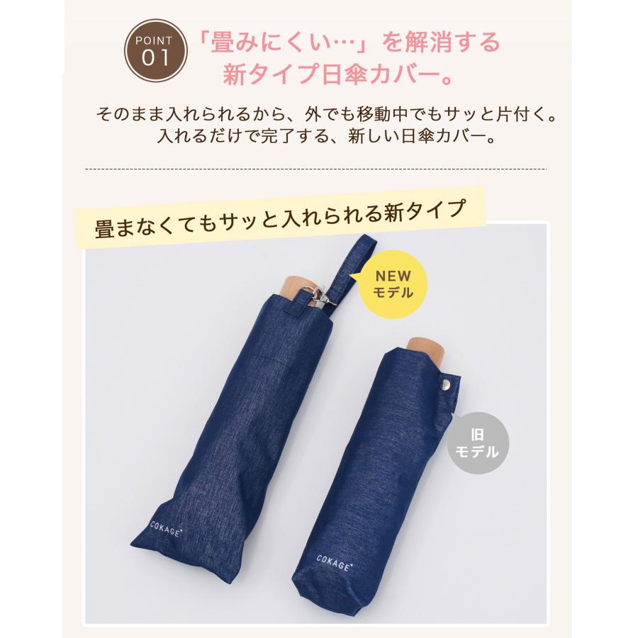 未使用 2024年 Waterfront 日傘 COKAGE+ 3段 折りたたみ 3段折りたたみ傘「COKAGE+」遮熱遮光の日傘 | Waterfront（ウォーター