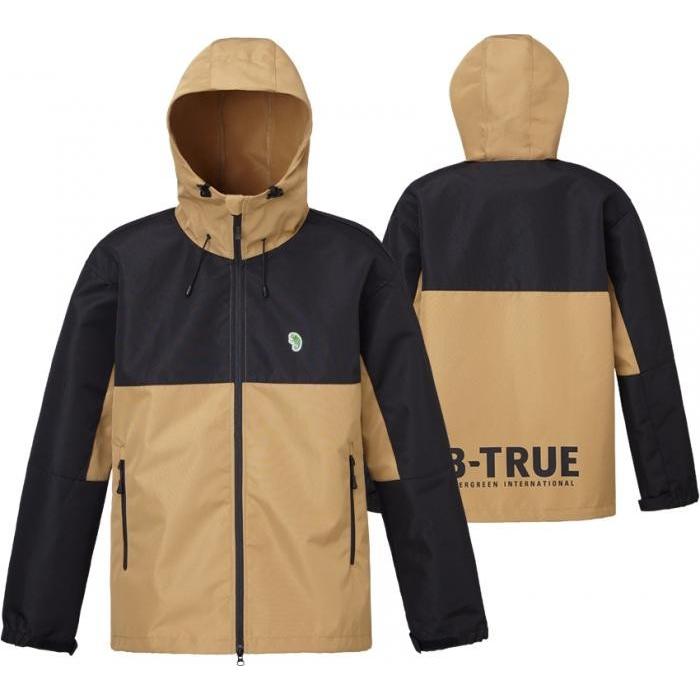 B-TRUE エバーグリーン　シェルパーカー 黒・ベージュ フィッシング EverGreen（エバーグリーン） ビートゥルー シェルパーカー