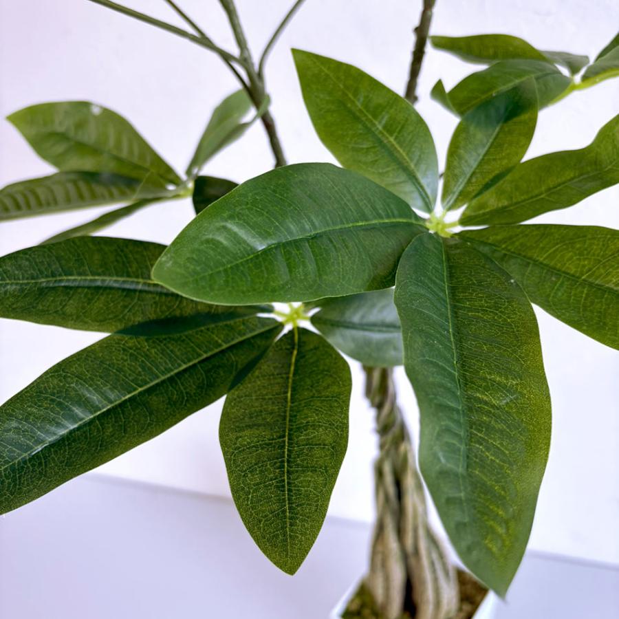 リアルな人工観葉植物 パキラ110cm 光触媒で抗菌防臭 お手入れ不要の