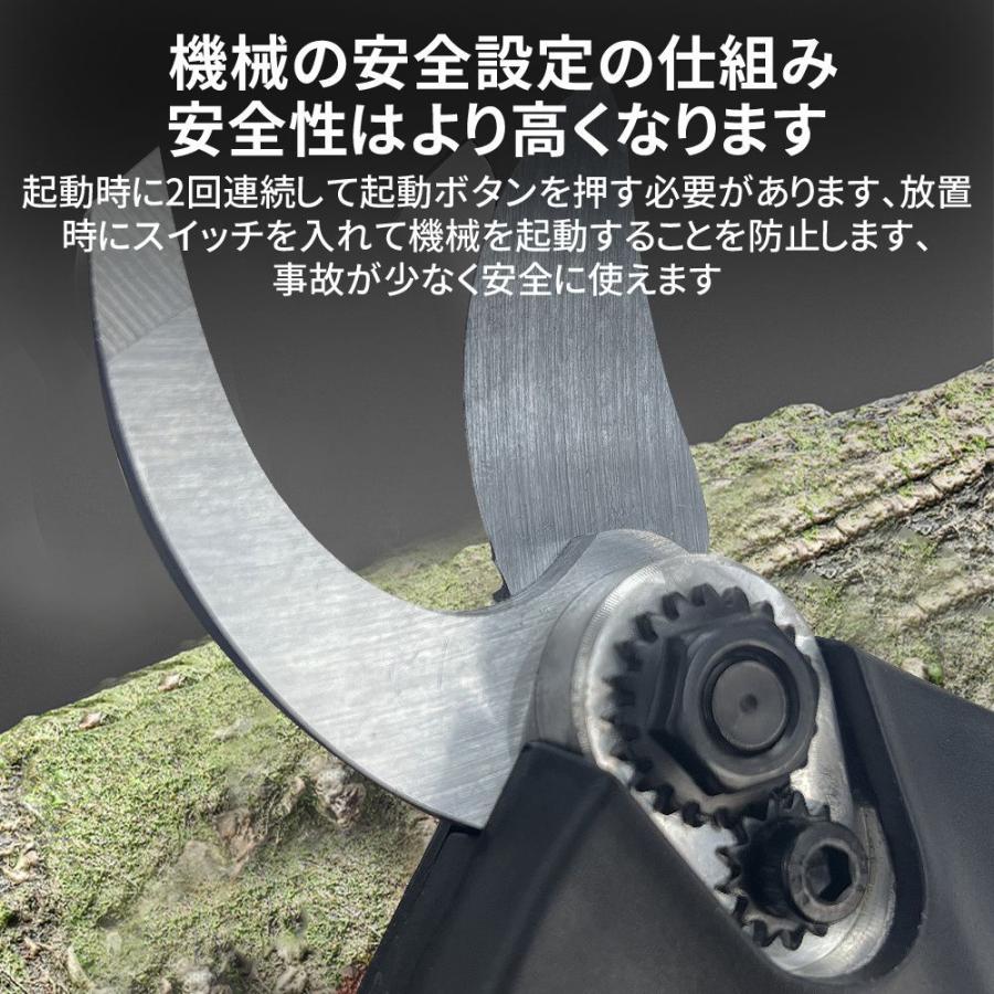 高枝切りはさみ　剪定はさみ　延長　延長ポール　バッテリー式　二重ロック Amazon | Yireal 電動剪定バサミの延長ポール 高枝切り延長