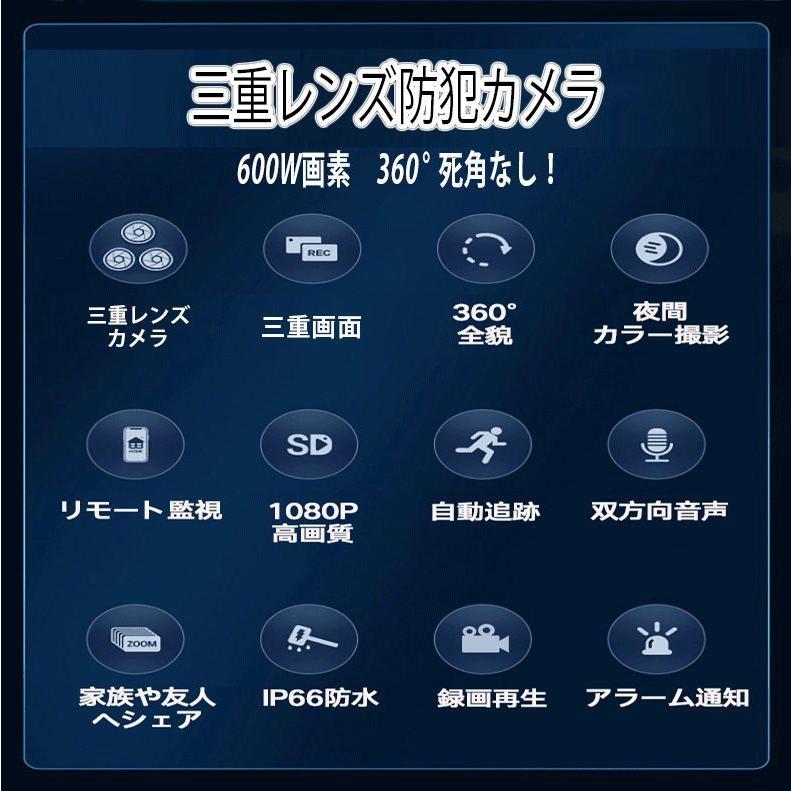10倍ズーム防犯カメラ ネットワークWifi 4K表示画面 人検知自動追跡