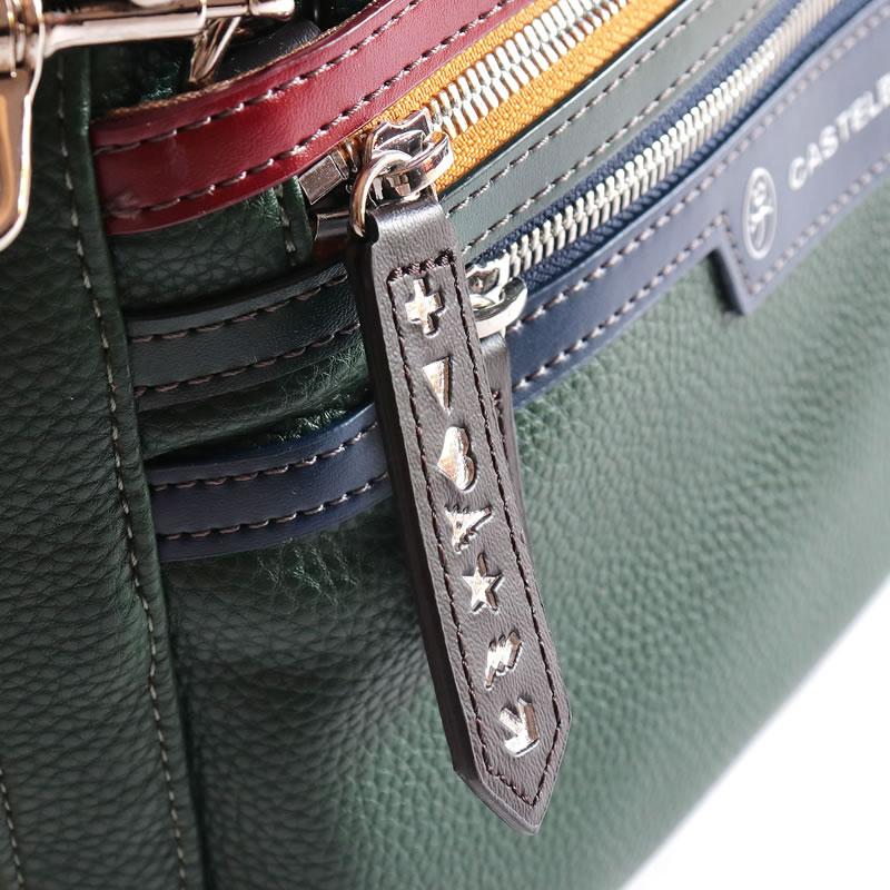 【美品】 カステルバジャック 2way ブリーフケース イエロー カード付き CASTELBAJAC カステルバジャック Yacht ヨット ミニブリーフ