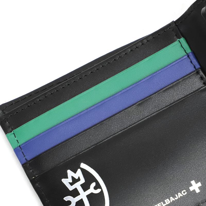 ■新品■未使用■ CASTELBAJAC カステルバジャック レザー 二つ折り 財布 ウォレット 札入れ 小銭入れ メンズ ブラック系 FY1735 CASTELBAJAC（カステルバジャック） 二つ折り財布 CASTELBAJAC SEST