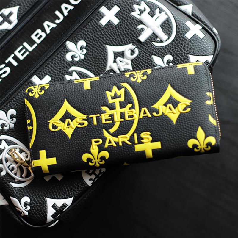 未使用級 カステルバジャック Claire 長財布 ラウンド 黒 クレア レザー 未使用級 カステルバジャック Claire 長財布 ラウンド 黒 クレア レザー