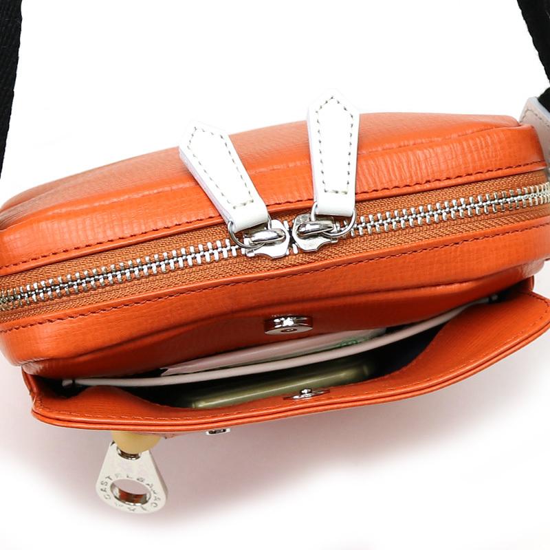 カステルバジャック ミニショルダーバッグ Dense(デンス) 072111 オレンジ CASTELBAJAC（カステルバジャック） Dense デンス ミニショルダー