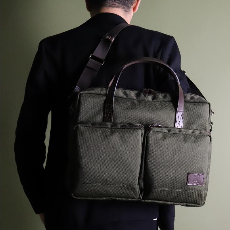 Hakutai ハクタイ GF ビジネスバッグ トートバッグ ブリーフケース ショルダーバッグ 2WAY B4 A4 PC収納 鎧布 GAIHU 100-GF-02 メンズの画像