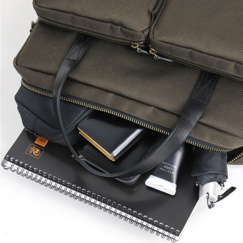Hakutai ハクタイ GF ビジネスバッグ トートバッグ ブリーフケース ショルダーバッグ 2WAY B4 A4 PC収納 鎧布 GAIHU 100-GF-02 メンズの画像
