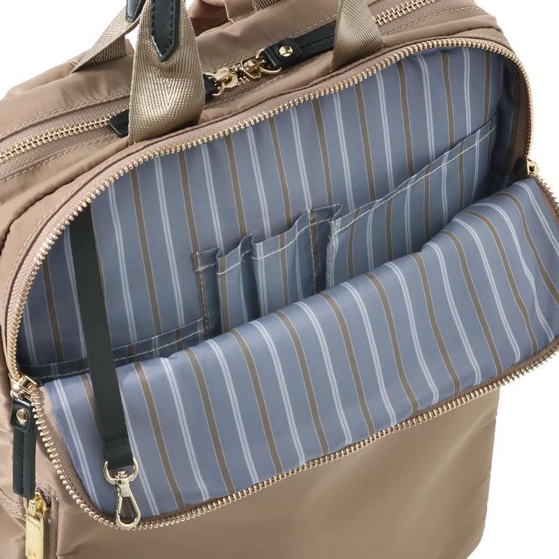 【美品】ace. ビジネスバッグ スリファム グレージュ 極美品 ace スリファム ビジネスリュック グレージュ エース ace. GENE