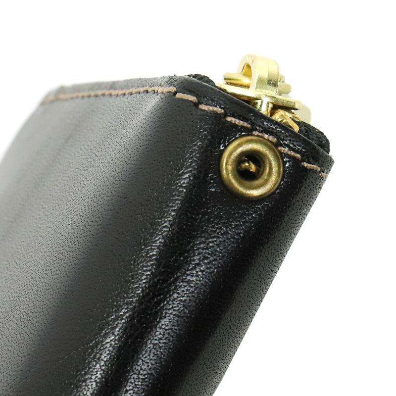 タケオキクチ 定価2万3650円 黒 ラウンドファスナー長財布 レザー 牛革 TAKEO KIKUCHI（タケオキクチ） AREA エリア ラウンドファスナー長財布