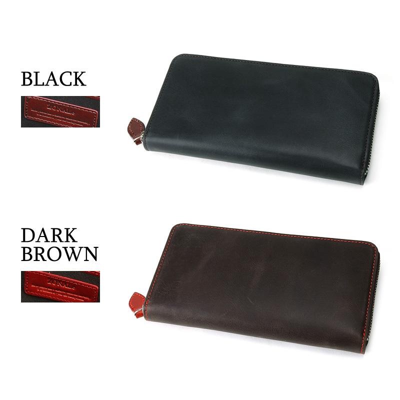 【商品レビュー記入で+5%】ZONALe(ゾナール) GLEY(グライ) ラウンドファスナー財布 小銭入れあり 31026 メンズ 送料無料 ZONALe（ゾナール） GLEY グライ ラウンドファスナー長財布 小銭入れ