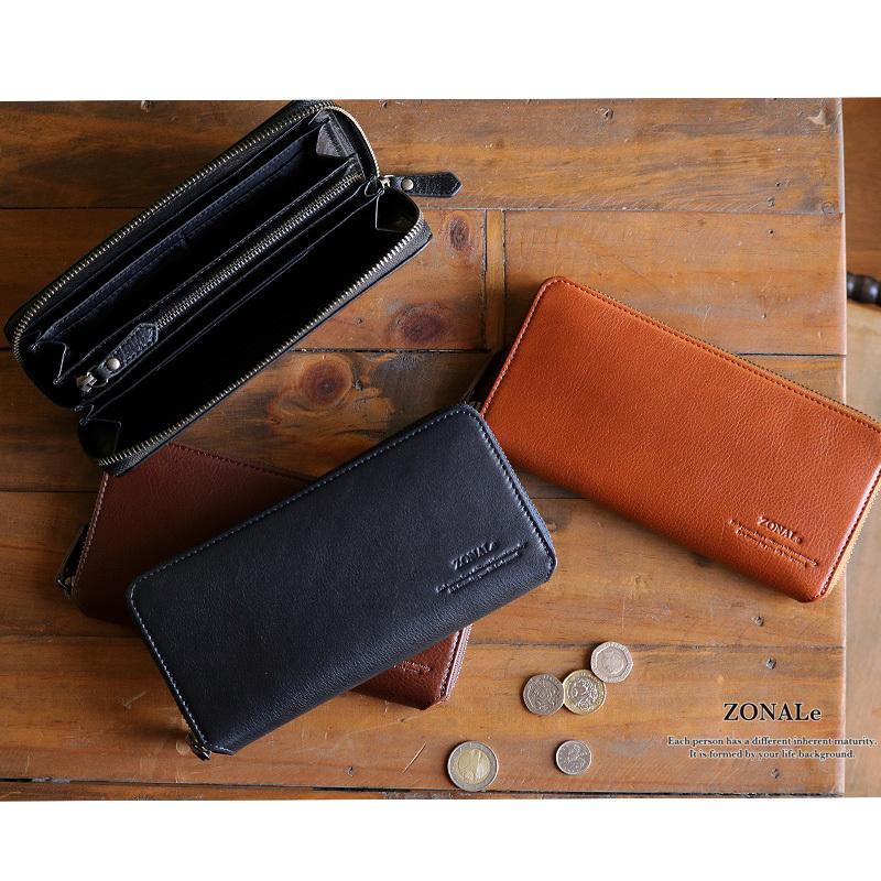 ZONALe（ゾナール） COMODO コモド ラウンドファスナー長財布 小銭入れ