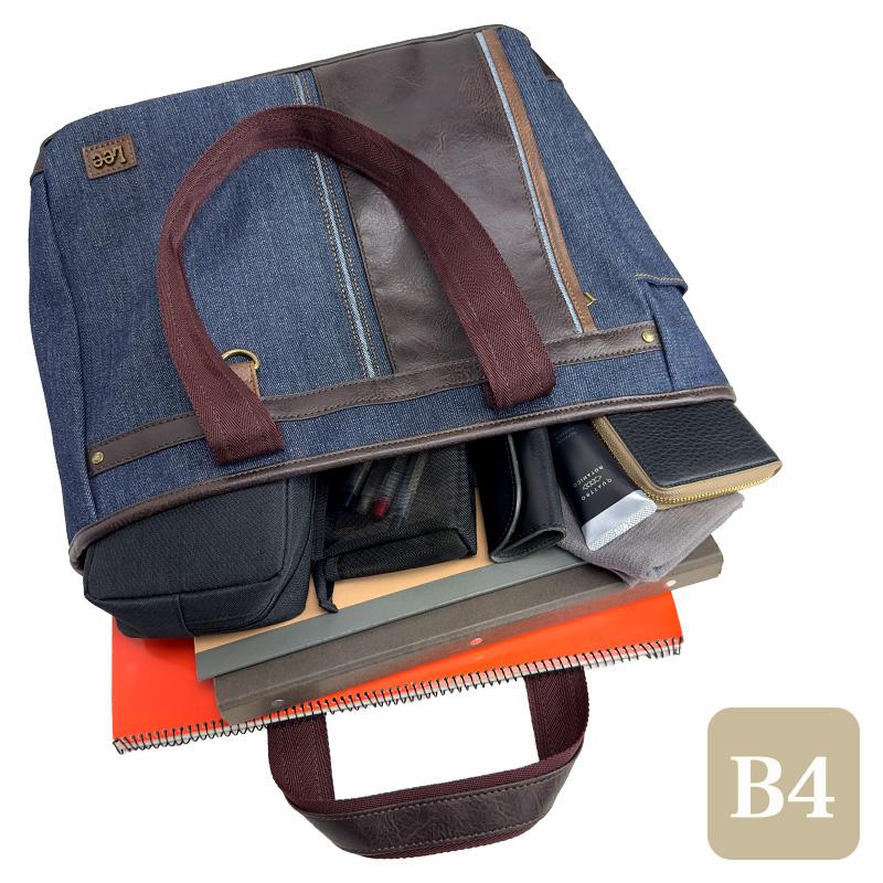 Lee（リー） symbol シンボル トートバッグ 肩掛け B4 A4 軽量 デニム